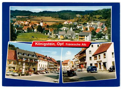 AK, Königstein Opf., Fränkische Alb., drei Abb., um 1970