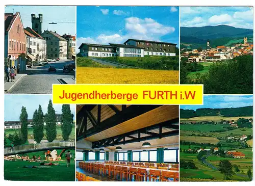 AK, Furth i. Wald, Jugendherberge, sechs Abb., 1976
