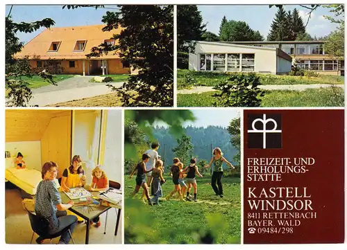 AK, Rettenbach Bayer. Wald, Freizeit- und Erholungsstätte Kastell Windsor, 1980