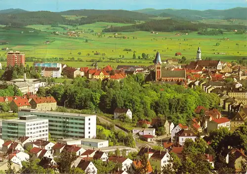 AK, Cham im Bayer. Wald, Luftbildteilansicht, um 1982