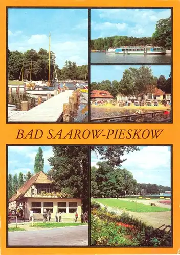 AK, Bad Saarow-Pieskow, fünf Abb., gestaltet, 1981
