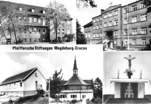 AK, Magdeburg Cracau, Pfeiffersche Striftungen, 1977