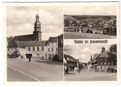 AK, Selbitz im Frankenwald, drei Abb., 1955