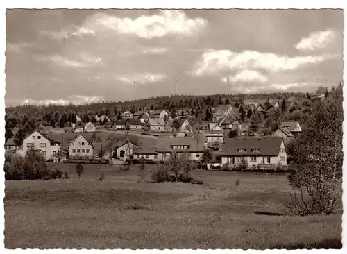 AK, Fichtelberg im Fichtelgeb., Siedlung mit Ochsenkopf, um 1970
