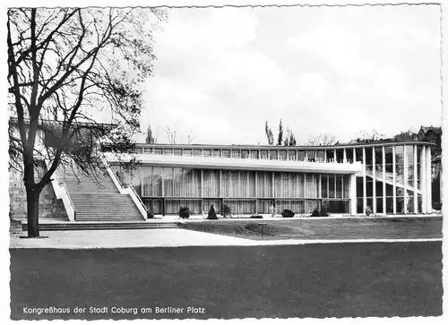 AK, Coburg, Kongreßhaus der Stadt Coburg am Berliner Platz, um 1964