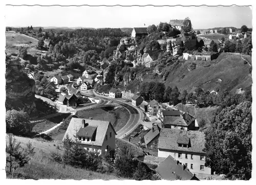 AK, Pottenstein Fränk. Schweiz, Teilansicht, um 1970