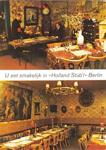 AK, Berlin Schöneberg, Restaurant "Holland Stüb'l", Martin-Luther-Str. 11, 1980