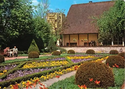 AK, Berlin Tiergarten, Partie im Englischen Garten, um 1969