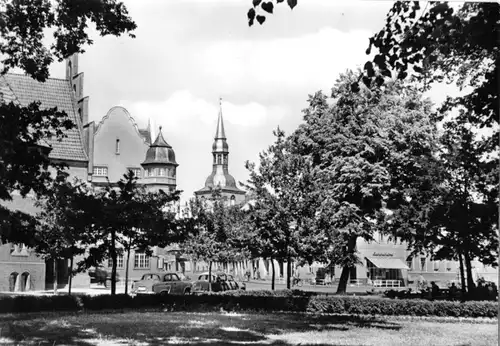 AK, Nauen, Ernst-Thälmann-Platz, 1965