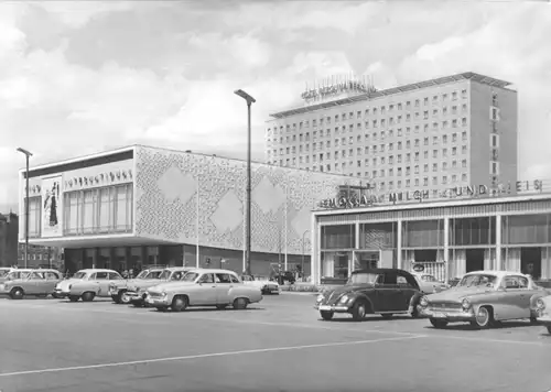 AK, Berlin Mitte, Kino International und Hotel "Berolina", 1967