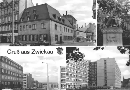 AK, Zwickau Sa., vier Abb., 1979