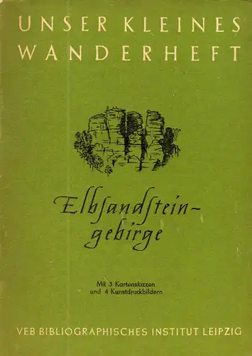 Wanderheft, Elbsandsteingebirge, 1953