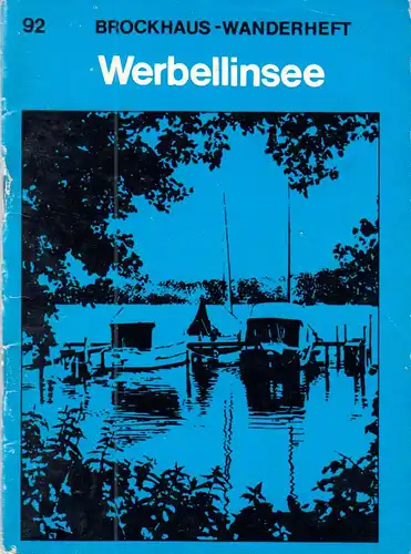 Wanderheft, Werbellinsee, 1976