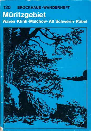 Wanderheft, Müritzgebiet - Waren - Klink - Malchow - Alt Schwerin - Röbel, 1976