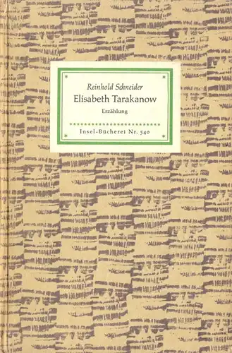 Insel Nr. 540, Schneider, Reinhold; Elisabeth Tarakonow, 1956