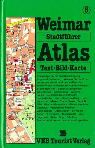 Tourist Stadtführer-Atlas, Weimar, 1988