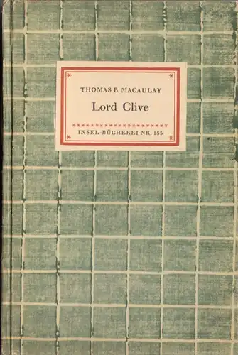 Insel Nr. 153, Macaulay, Thomas B.; Lord Clive - Ein Essay, 1953