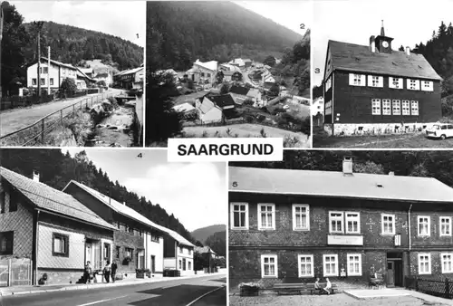 AK, Saargrund Kr. Hildburghausen, fünf Abb., 1982