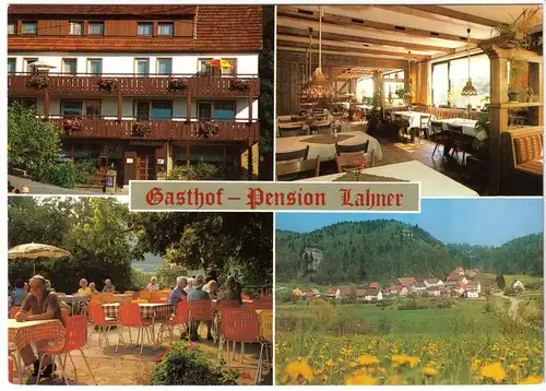 AK, Heiligenstadt / Veilbronn 10, Gasthof - Pension Lahner, vier Abb., um 1978