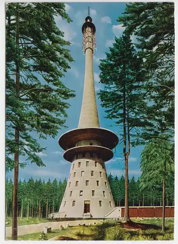 AK, Fichtelgebirge, Fernsehturm auf dem Ochsenkopf, 1980