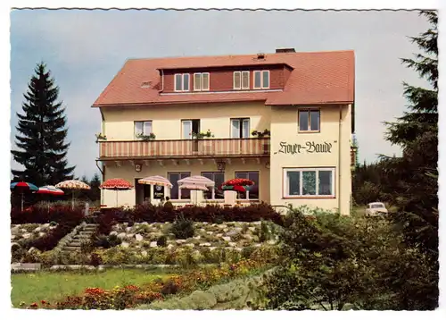 AK, Bischofsgrün im Fichtelgeb., Pension und Restaurant Hoyer-Baude, um 1968