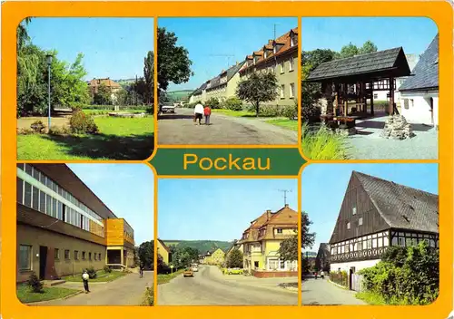 AK, Pockau Flöhatal, Kr. Marienberg, sechs Abb., 1986