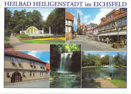 AK, Heilbad Heiligenstadt Eichsfeld, fünf Abb., um 1998