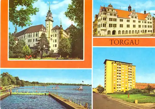 AK, Torgau, vier Abb., 1977