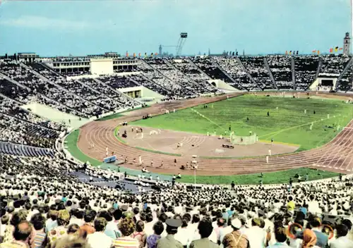 AK, Leipzig, Stadion der Hunderttausen, belebt, 1964