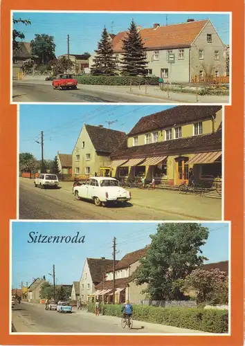 AK, Sitzenroda Kr. Torgau, drei Straßenansichten, 1988