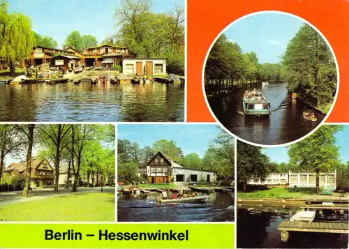 AK, Berlin Hessenwinkel, fünf Abb., 1983