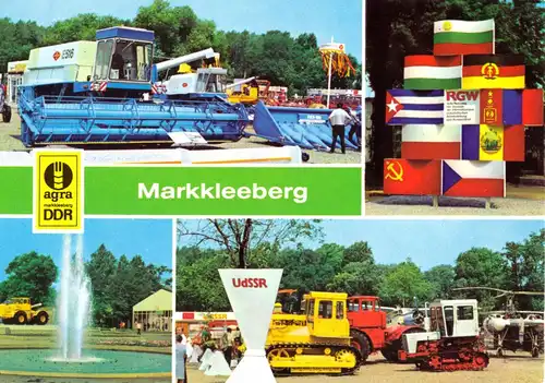 AK, Markkleeberg Kr. Leipzig, Landwirtschaftsausstellung, vier Abb., 1980