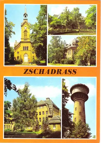 AK, Zschadrass Kr. Grimma, Kliniken Zschadrass, fünf Abb., 1982