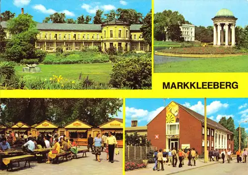 AK, Markkleeberg Kr. Leipzig, Landwirtschaftsausstellung, vier Abb., 1985
