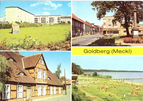 AK, Goldberg Meckl. Kr. Lübz, vier Abb., 1979