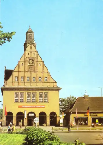 AK, Schkeuditz, Kr. Leipzig, Rathaus, 1986