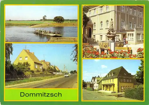 AK, Dommitzsch Kr. Torgau, vier Abb., 1986