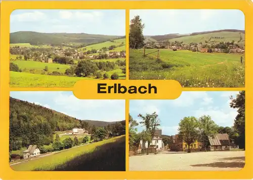 AK, Erlbach Kr. Klingenthal, vier Abb., 1984