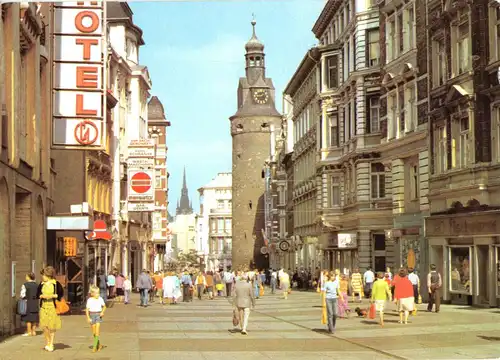 AK, Halle Saale, Obere Klemet-Gottwald-Str., 1981
