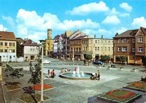AK, Meuselwitz Kr. Altenburg, Markt, 1978