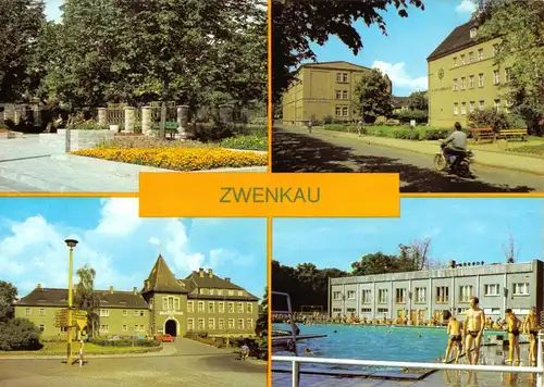 AK, Zwenkau Kr. Leipzig, vier Abb., 1985