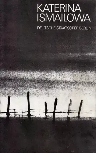 Theaterprogramm, Deutsche Staatsoper Berlin, Katarina Ismailowa, 1973