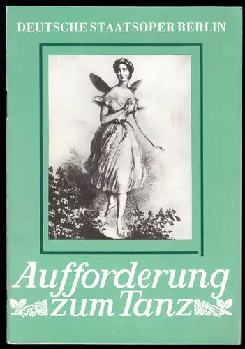 Theaterprogramm, Deutsche Staatsoper Berlin, Aufforderung zum Tanz, 1982