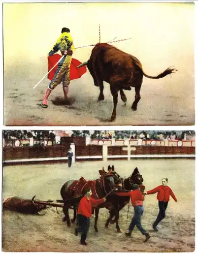 10 AK Spanien, Stierkampf, 1930er?