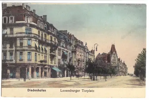 AK, Diedenhofen, Thionville, Moselle, Luxemburger Torplatz, 1916