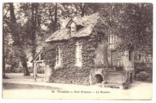 AK, Versailles, Parc du Petit-Trianon, La Boudoir, um 1920