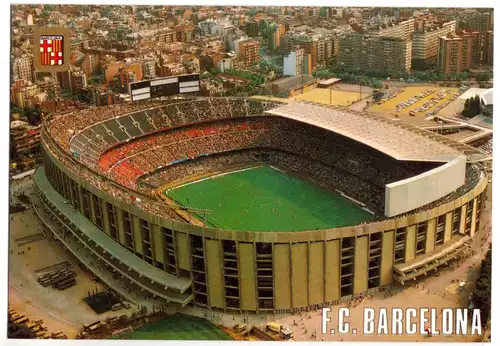 AK, Barcelona, Fußballstadion des FC Barcelona, Camp Nou, um 1985