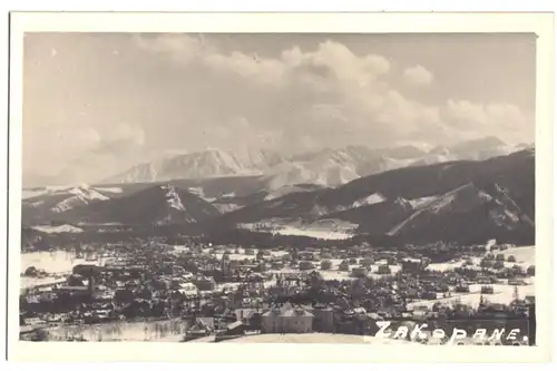 AK, Zakopane, Widok ogólny zimą, Winteransicht, um 1950
