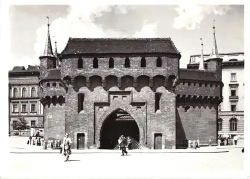 AK, Kraków, Krakau, Barbakan, um 1962