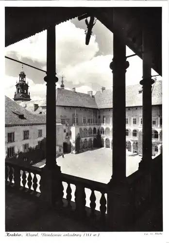 AK, Kraków, Krakau, Wawel, Dziedziniec arkadowy, Wawel, Arkadenhof, um 1962